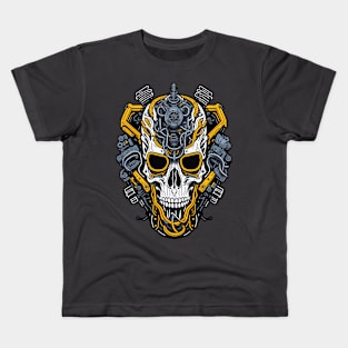 Mecha Skull S03 D56 Kids T-Shirt